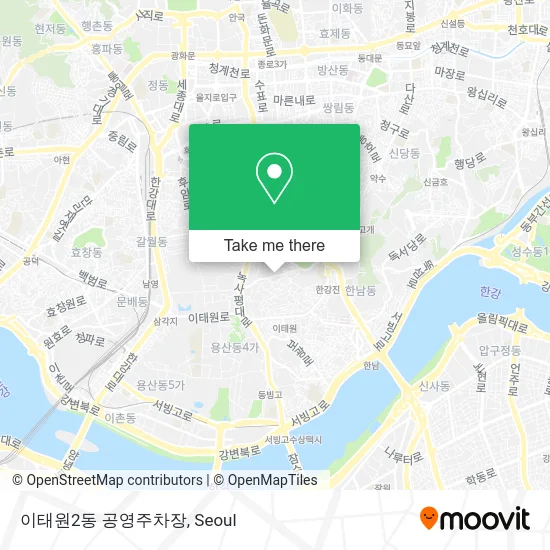 이태원2동 공영주차장 map