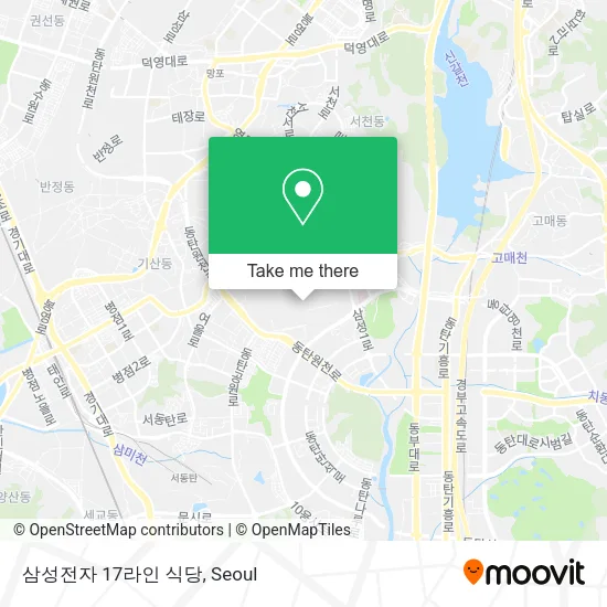 삼성전자 17라인 식당 map