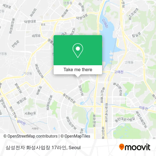 삼성전자 화성사업장 17라인 map