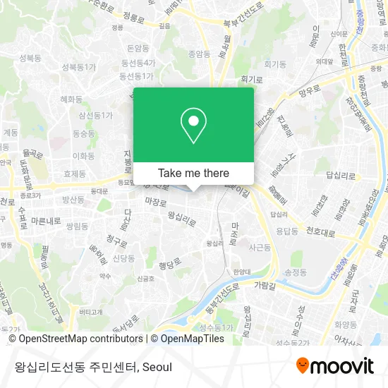 왕십리도선동 주민센터 map
