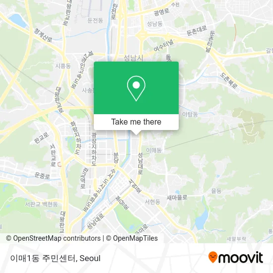 이매1동 주민센터 map