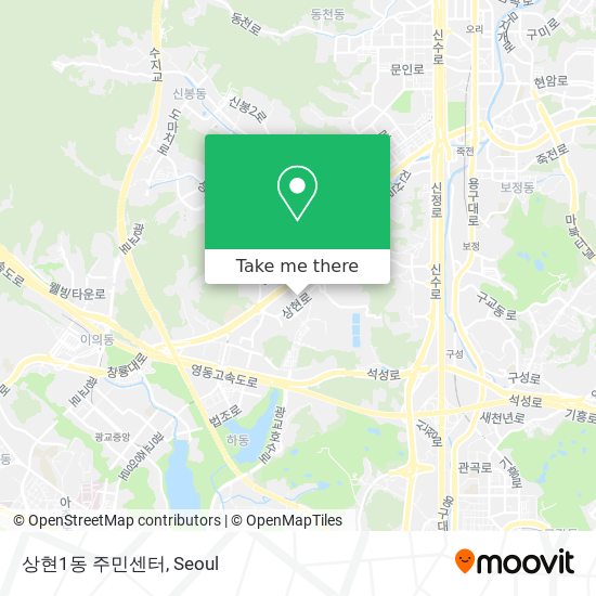 상현1동 주민센터 map