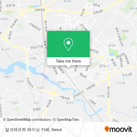 알크래프트 레이싱 카페 map