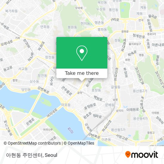 아현동 주민센터 map