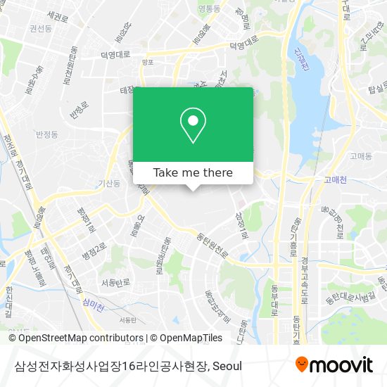 삼성전자화성사업장16라인공사현장 map