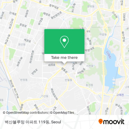 벽산블루밍 아파트 119동 map