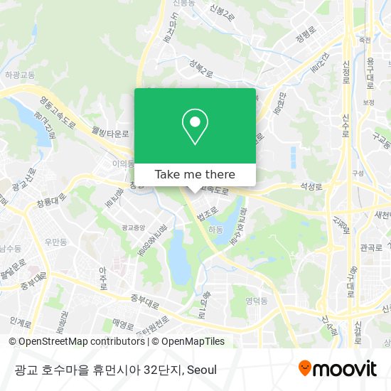 광교 호수마을 휴먼시아 32단지 map