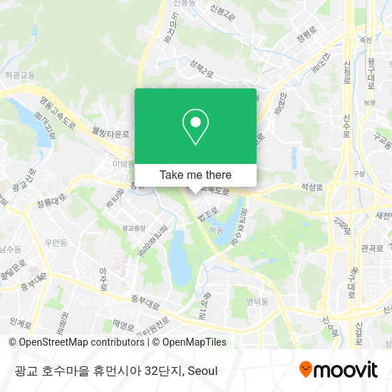 광교 호수마을 휴먼시아 32단지 map