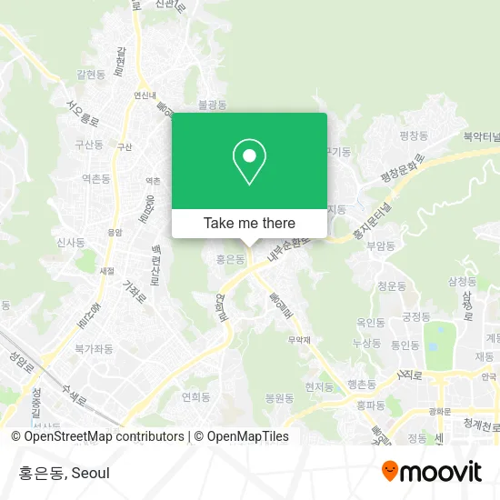 홍은동 map