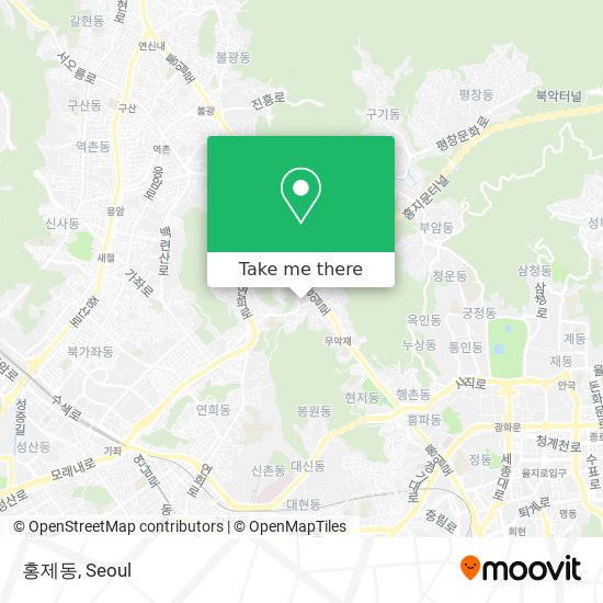 홍제동 map