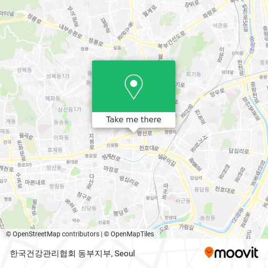 한국건강관리협회 동부지부 map