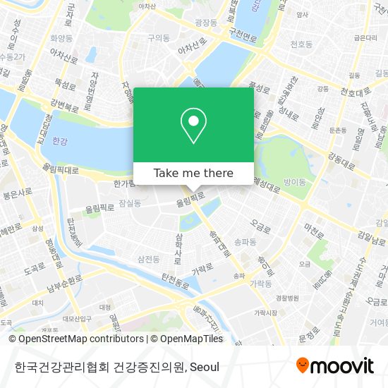 한국건강관리협회 건강증진의원 map