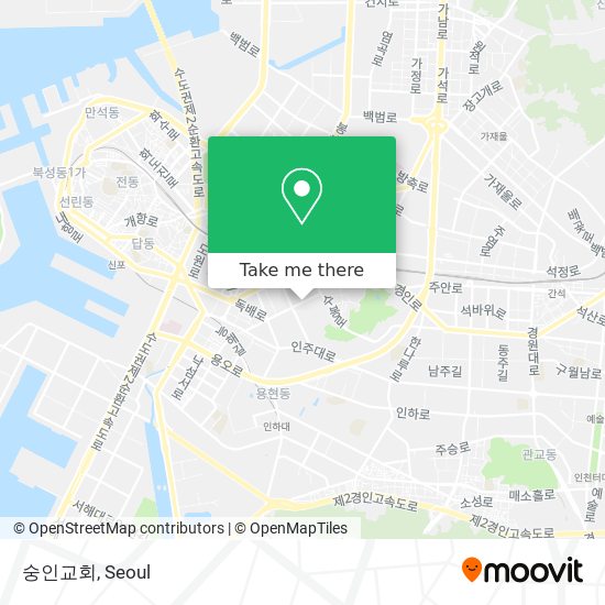 숭인교회 map