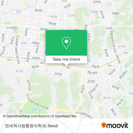 연세척사랑통증의학과 map