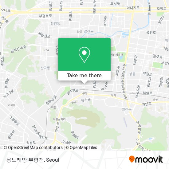 몽노래방 부평점 map