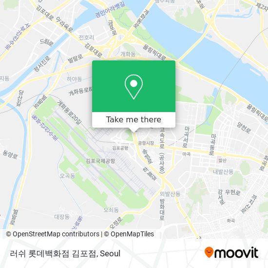 러쉬 롯데백화점 김포점 map