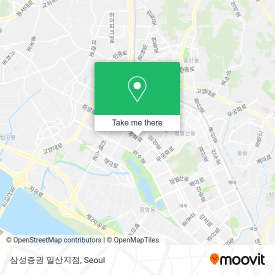 삼성증권 일산지점 map