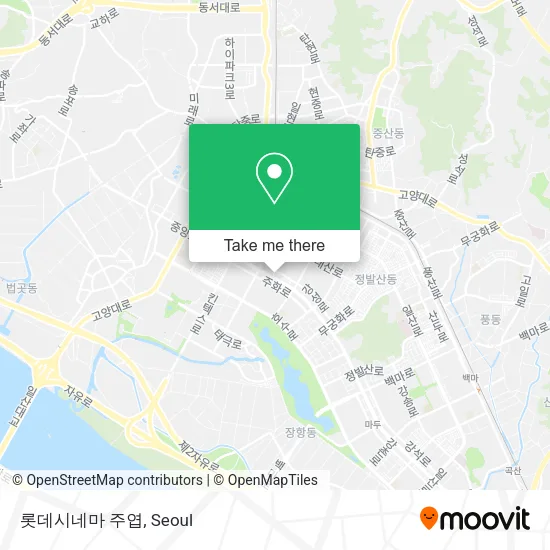 롯데시네마 주엽 map