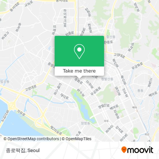 종로떡집 map