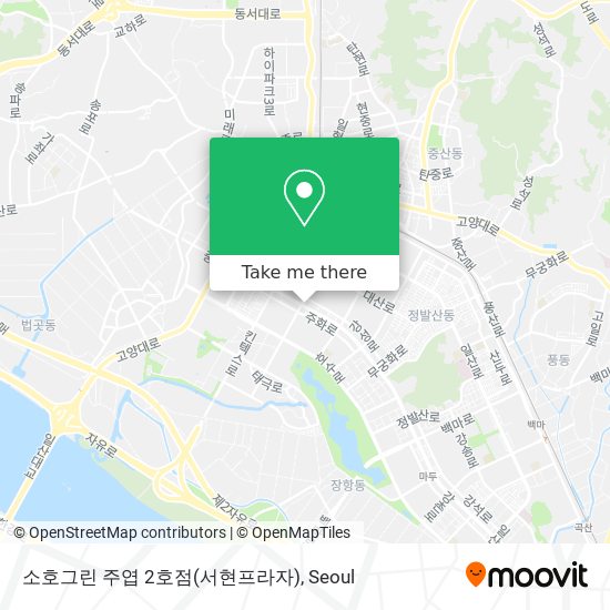 소호그린 주엽 2호점(서현프라자) map