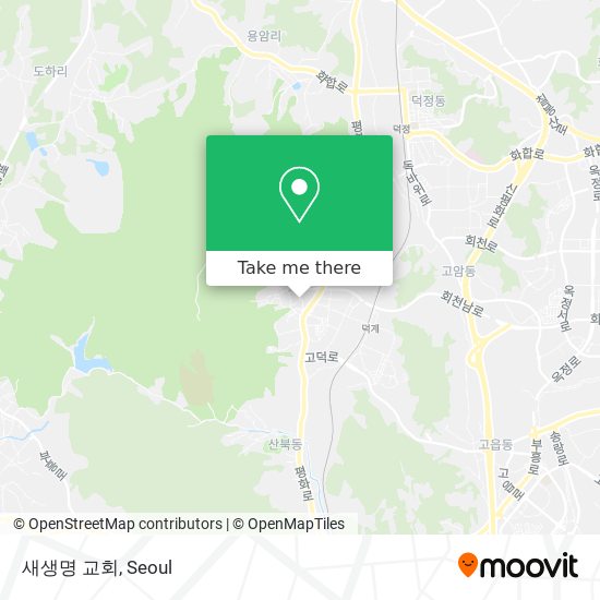 새생명 교회 map