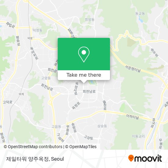 제일타워 양주옥정 map