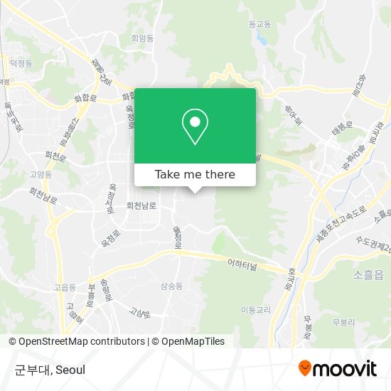 군부대 map