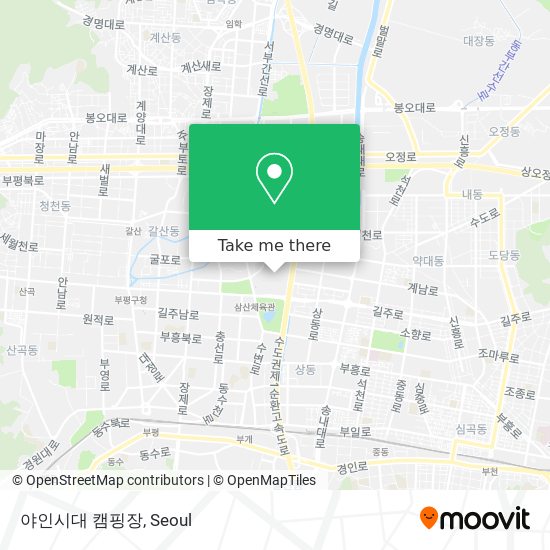 야인시대 캠핑장 map