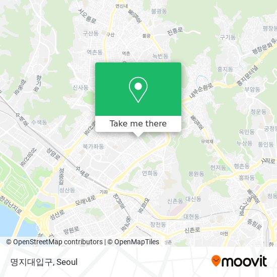 명지대입구 map