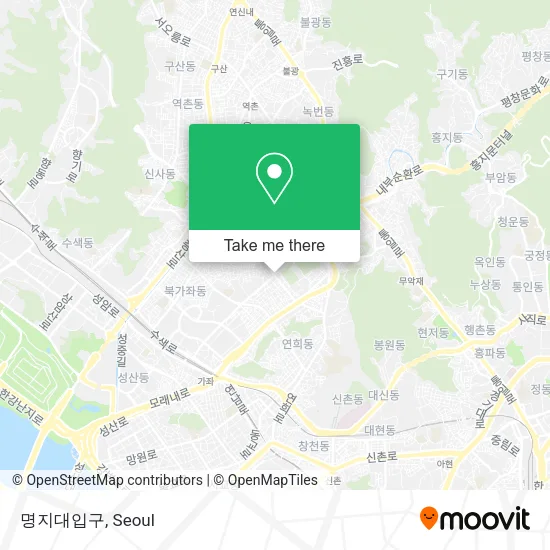 명지대입구 map