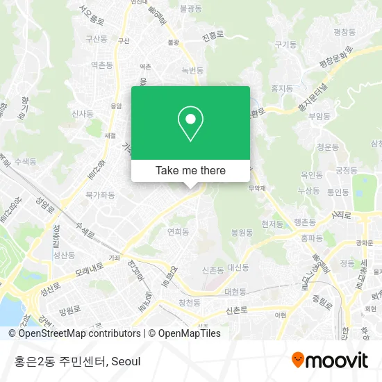 홍은2동 주민센터 map