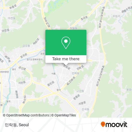 민락동 map