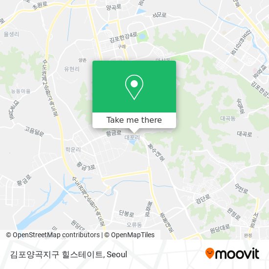 김포양곡지구 힐스테이트 map