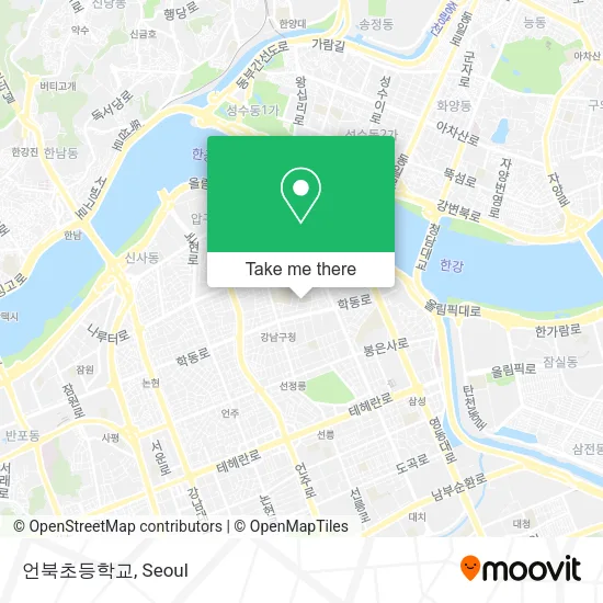 언북초등학교 map