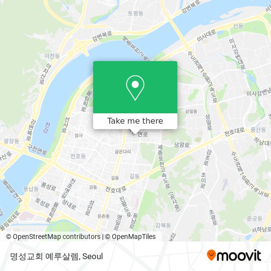 명성교회 예루살렘 map