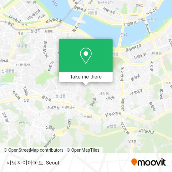 사당자이아파트 map