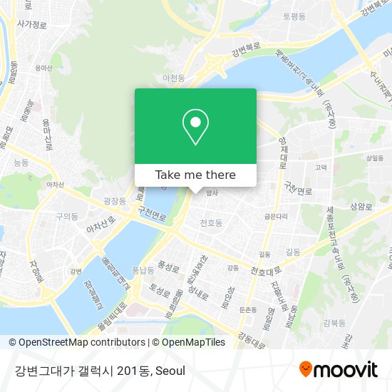 강변그대가 갤럭시 201동 map