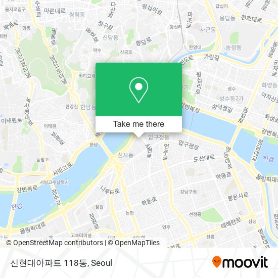 신현대아파트 118동 map