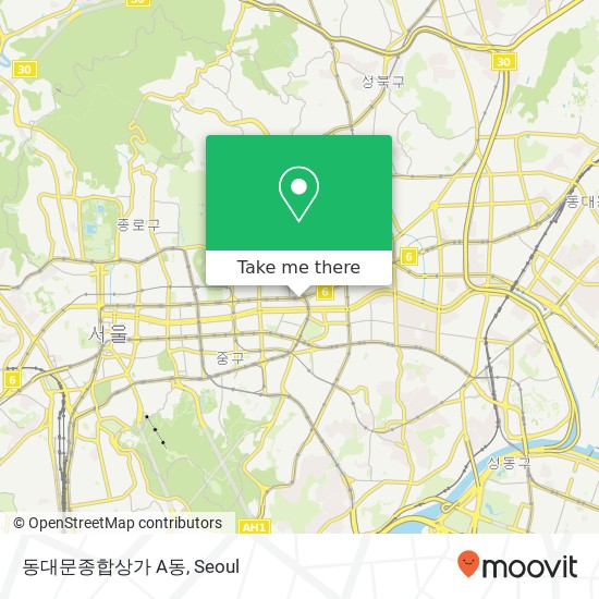 동대문종합상가 A동 map