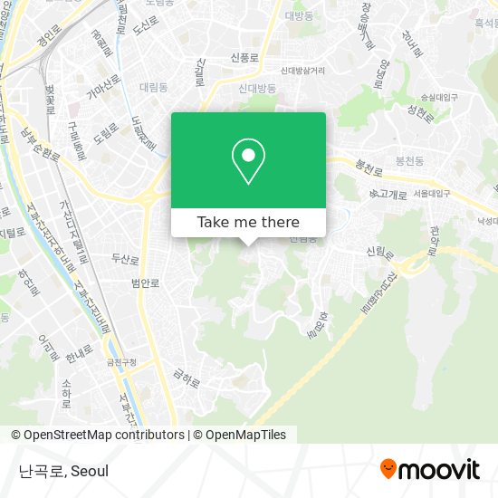 난곡로 map