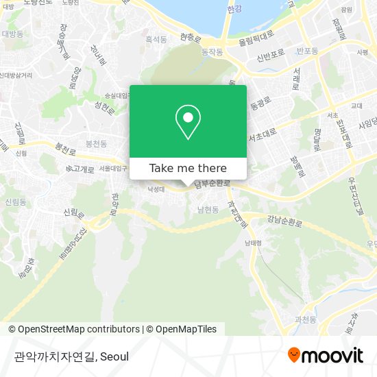 관악까치자연길 map