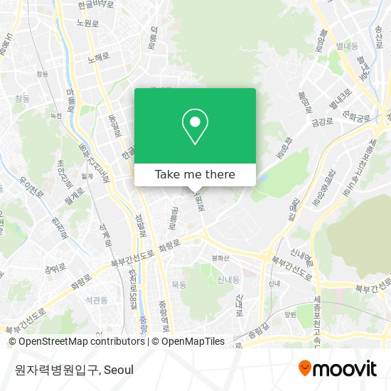 원자력병원입구 map