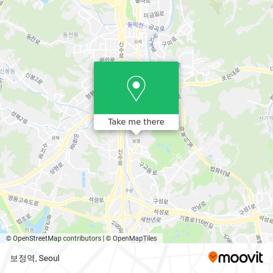 보정역 map