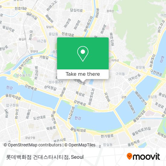 롯데백화점 건대스타시티점 map