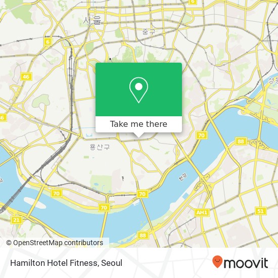 Hamilton Hotel Fitness map