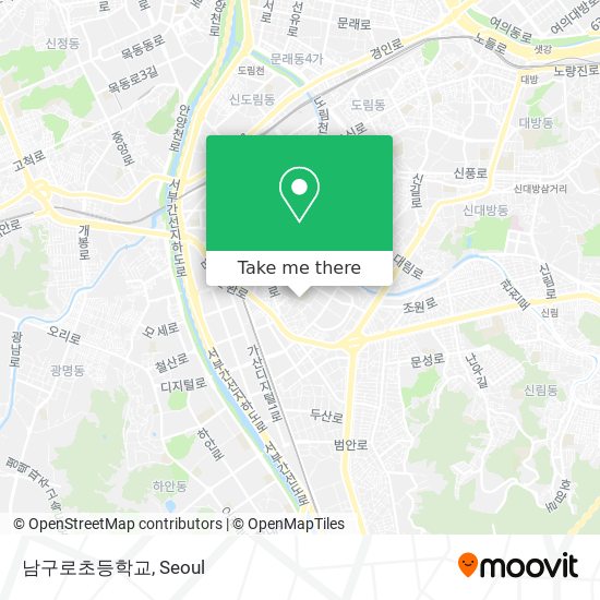 남구로초등학교 map