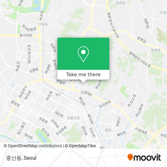 중산동 map