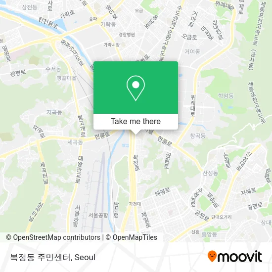 복정동 주민센터 map