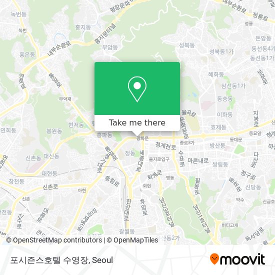 포시즌스호텔 수영장 map