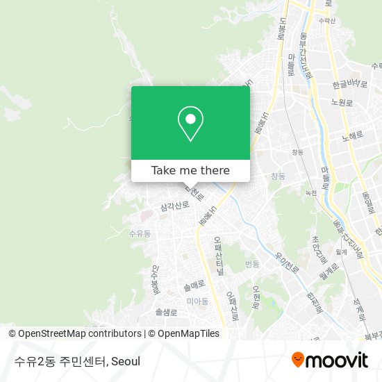 수유2동 주민센터 map